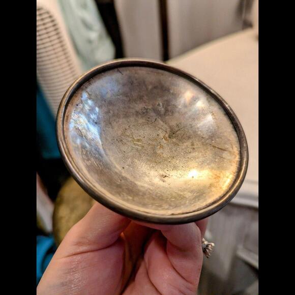 Silver Plated Champagne Goblet/ Twisted Vine/Vintage - Picture 5 of 6